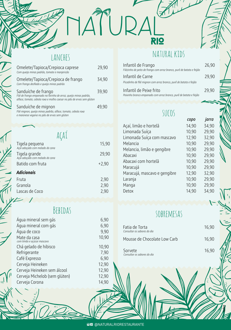 Menu Restaurante Natural Rio Recreio-1